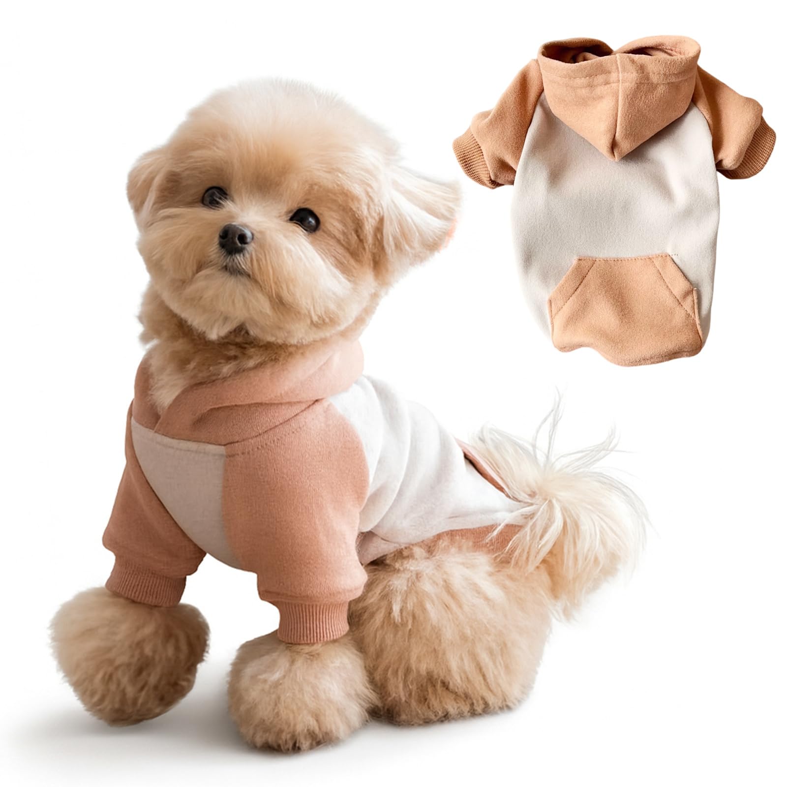 Winmany Small Dog Hoodie Pullover Sweatshirt for Dogs & Cats Lightweight Pet Puppy Fall Spring Hoodie Sweater