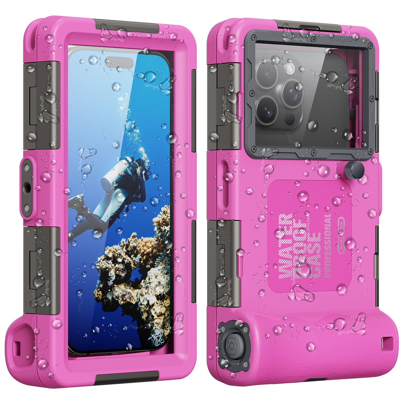 Towevine 2026Underwater Snorkeling Diving Phone Case for iPhone 17/16/15/14/13Pro Max Galaxy S25/ S24/S23/S22/.[50ft/15m] Professional Scuba Dive