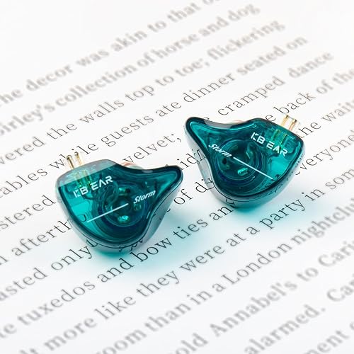 Miniatura 8 de KBEAR Storm iem - Auriculares 1DD en los oídos, monitores con cable, auriculares enchufables de 0.138 in, auriculares profesionales kbear con cable