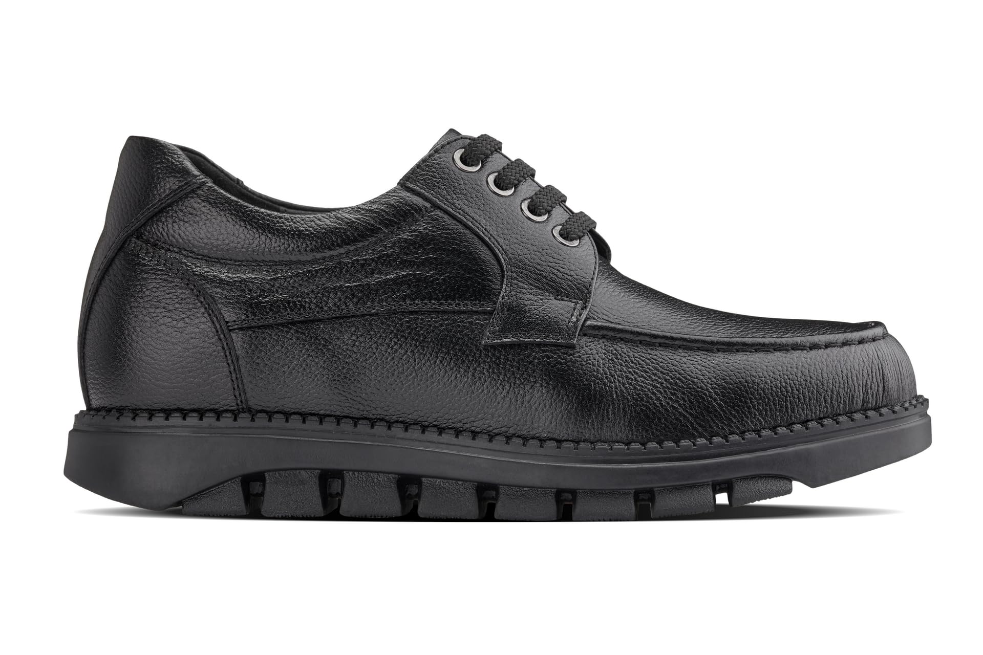 CALTO Men\'s Invisible Height Increasing Elevator Shoes - Black Premium Leather Amazon.com | CALTO Men main image 4