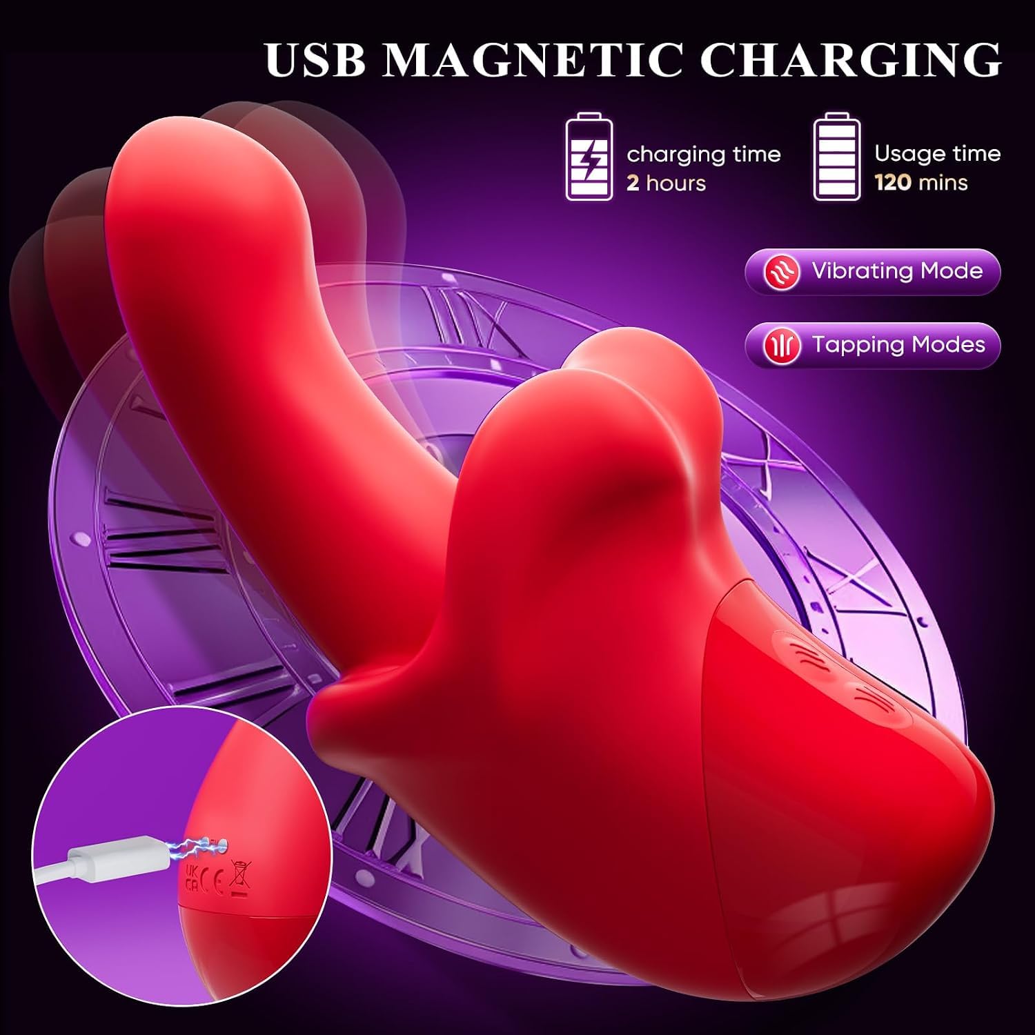 Vibratoreper Professionale 10 Vibrazioni 10 Batta Può Anche Essere Inserito Nella Vagina per Stimolare Vibratore Donna Vibrator Sextoysys Succhia Clitoride per Squirt lecca Clitoride Femminile