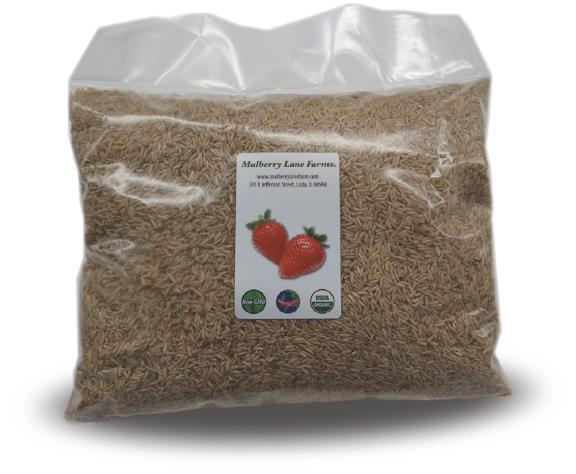 Brown Rice 5 Pounds Long Grain, USDA Certified Organic Non-GMO Bulk, Product of USA, Mulberry Lane Farms
