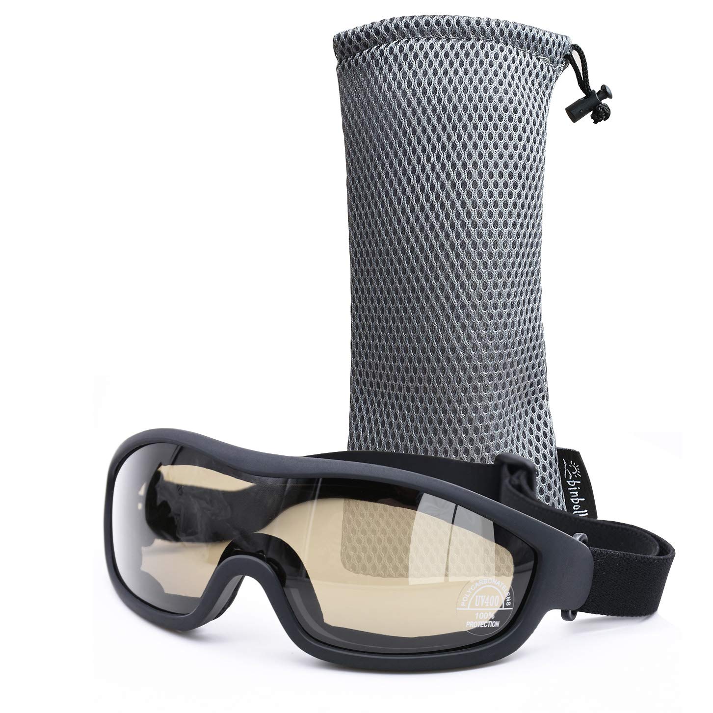 Occhiali protettivi UV per esterni, protezione da moto, antipolvere, occhiali da combattimento, occhiali militari, occhiali tattici per esterni, per prevenire particelle e nebbia (tè)