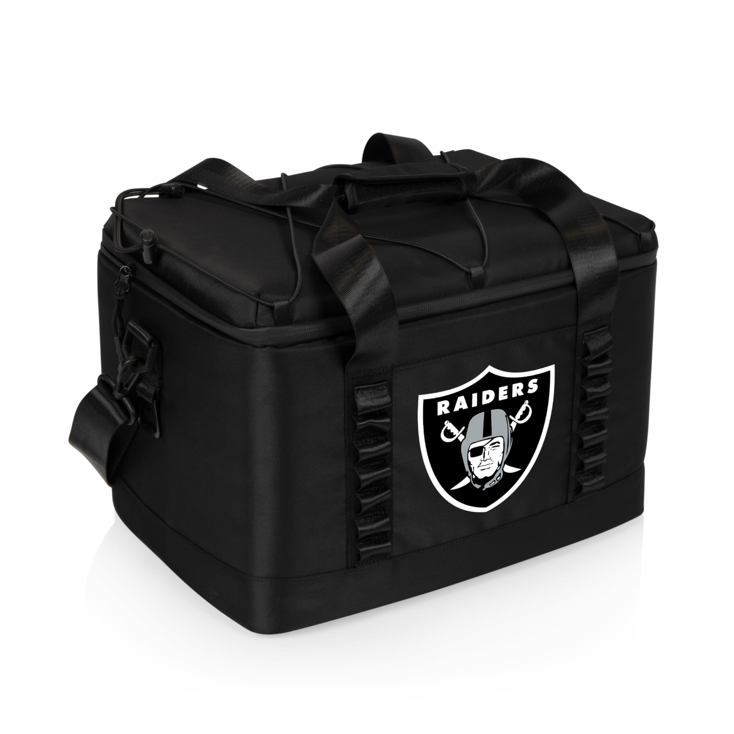 PICNIC TIME NFL Arizona Cardinals Tarana - Bolsa térmica supergruesa con aislamiento térmico para 24 latas, hecha con materiales reciclados, enfriador de campamento, enfriador de picnic, (negro)