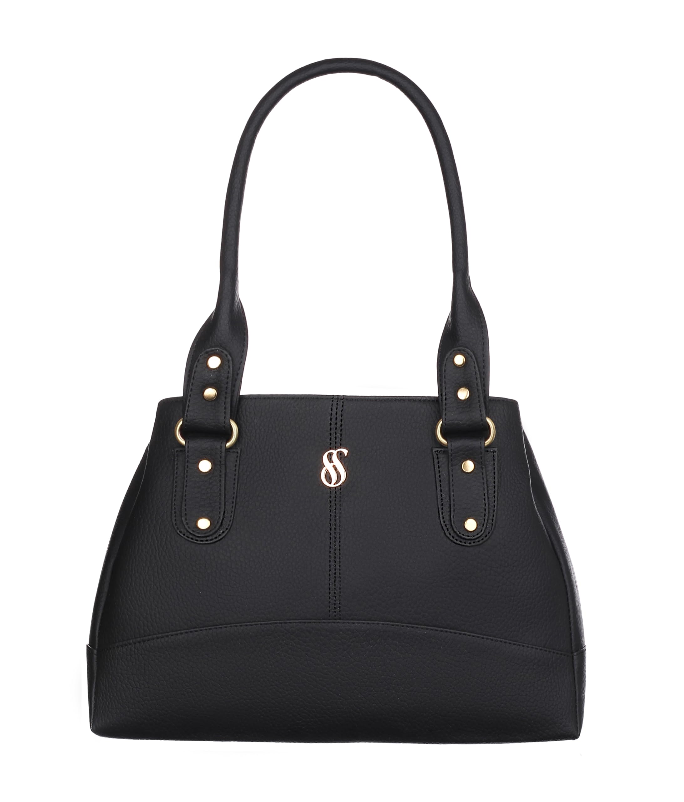 Fostelo Women's Catlin Luxe Satchel Tote Handbag for Women | Ladies Purse | Stylish Shoulder Bag | Gift For Women | Black