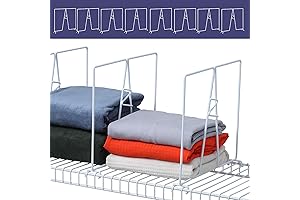 8-Pack Closet Dividers for Wire Shelving