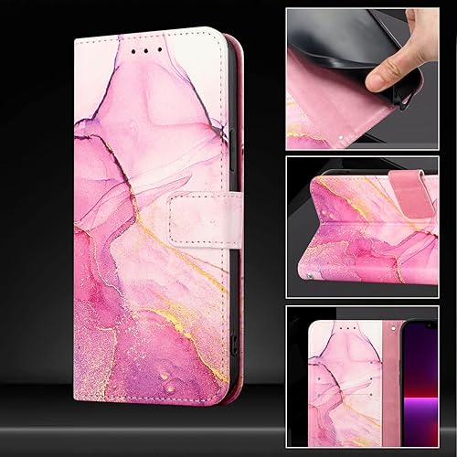 Miniatura 3 de Caso para Xiaomi 12S ultra cubierta,Caso para Xiaomi 12 Ultra PU cuero Flip cubierta caso caso cubierta rosa