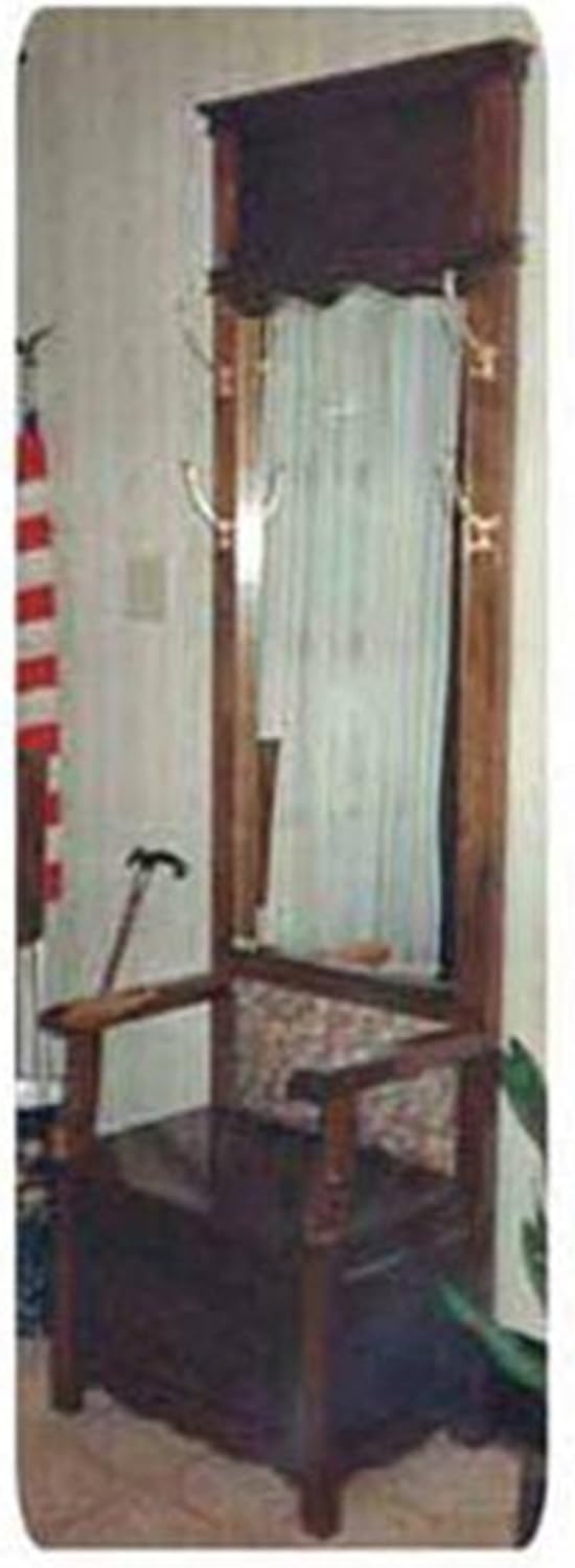 Woodcraft Project Paper Plan To Build Mirrored Hall Tree - Material Not Included