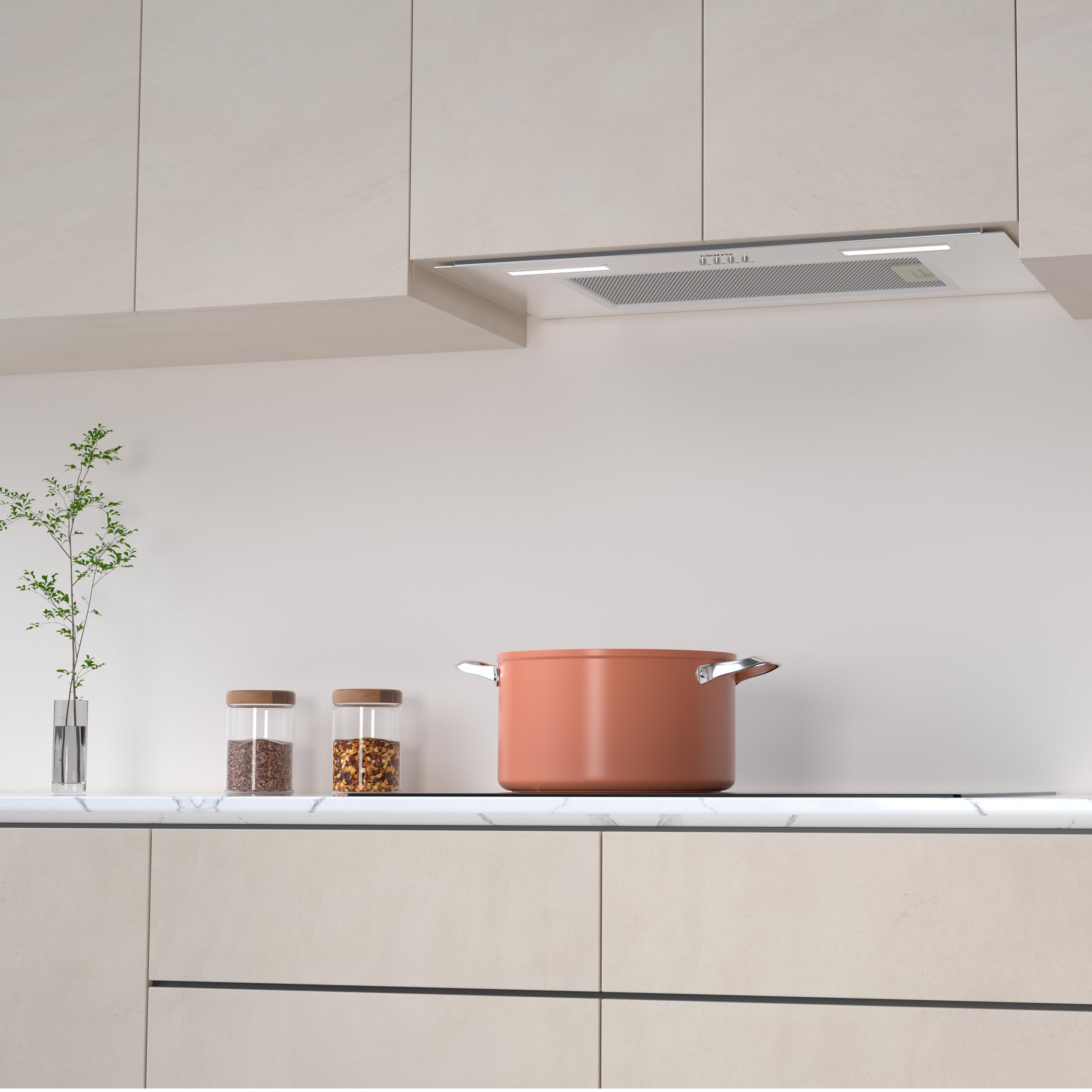 CIARRA CBCS6926A A+++ Einbau Dunstabzugshaube 60 cm 650 m³/h Abluft LED-Beleuchtung 3 Leistungsstufen mit Aktivkohlefilter