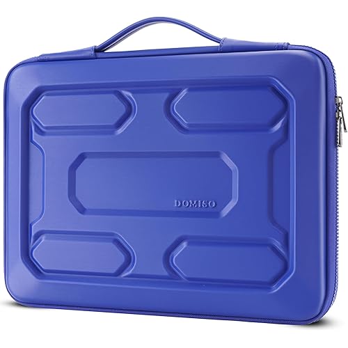 DOMISO 15.6 inch Laptop Sleeve with Handle Shockproof Waterproof EVA Protective Case for 15.6" Yoga 720 IdeaPad 310 320 ThinkPad T570/Legion 5 Gen 6/HP Envy 15/15.6" Notebooks, Royal Blue