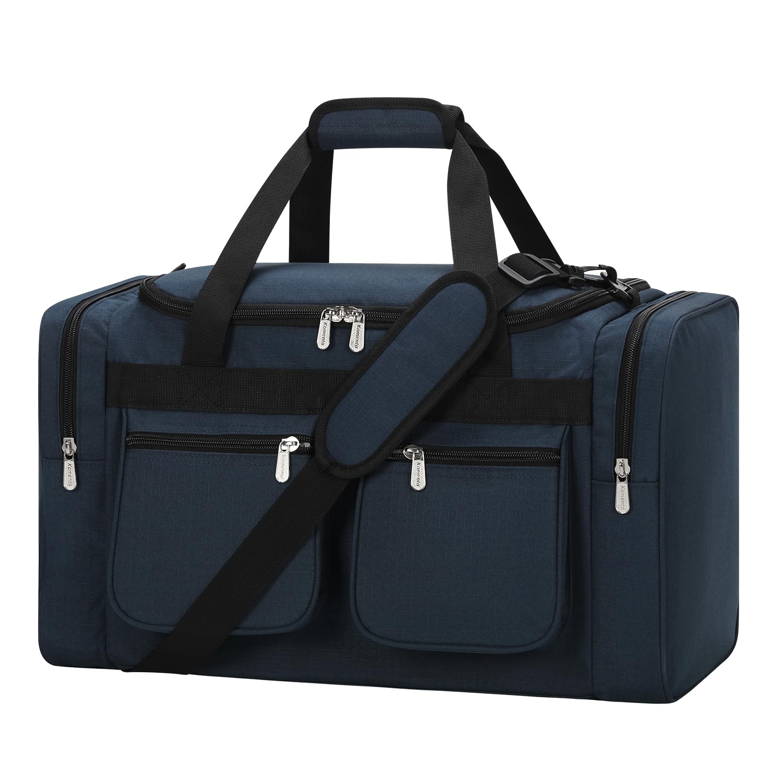 ZZY Men's 40L Gym Bag Sports Duffle with Lockable Zipper, 20-Inch Holdall for Fitness, Workout, Travel, Weekend Overnight Bag (Navy Blue)