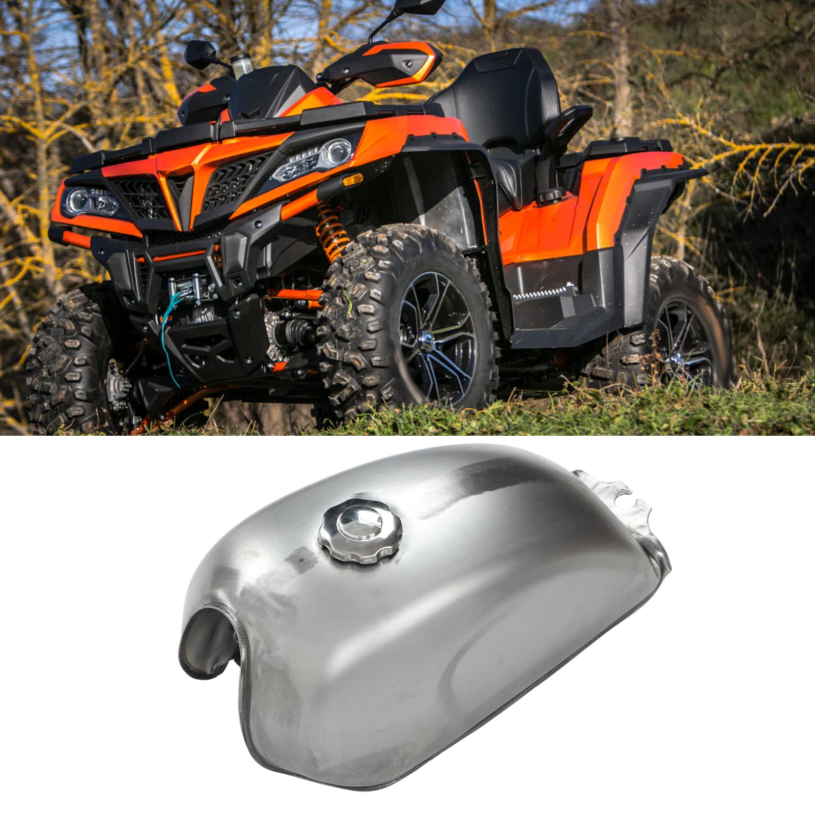 Amazon | 二輪車用ガスタンク、カバー付きレトロガソリンタンク9L/2.4