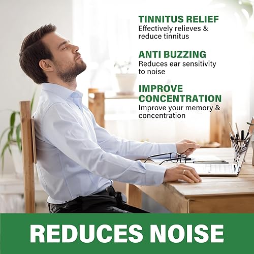 Vista 6 de Alivio de tinnitus para oídos zumbidos, tratamiento de tinnitus natural a base de hierbas de 2.0 fl oz, alivia el zumbido de las orejas y reduce