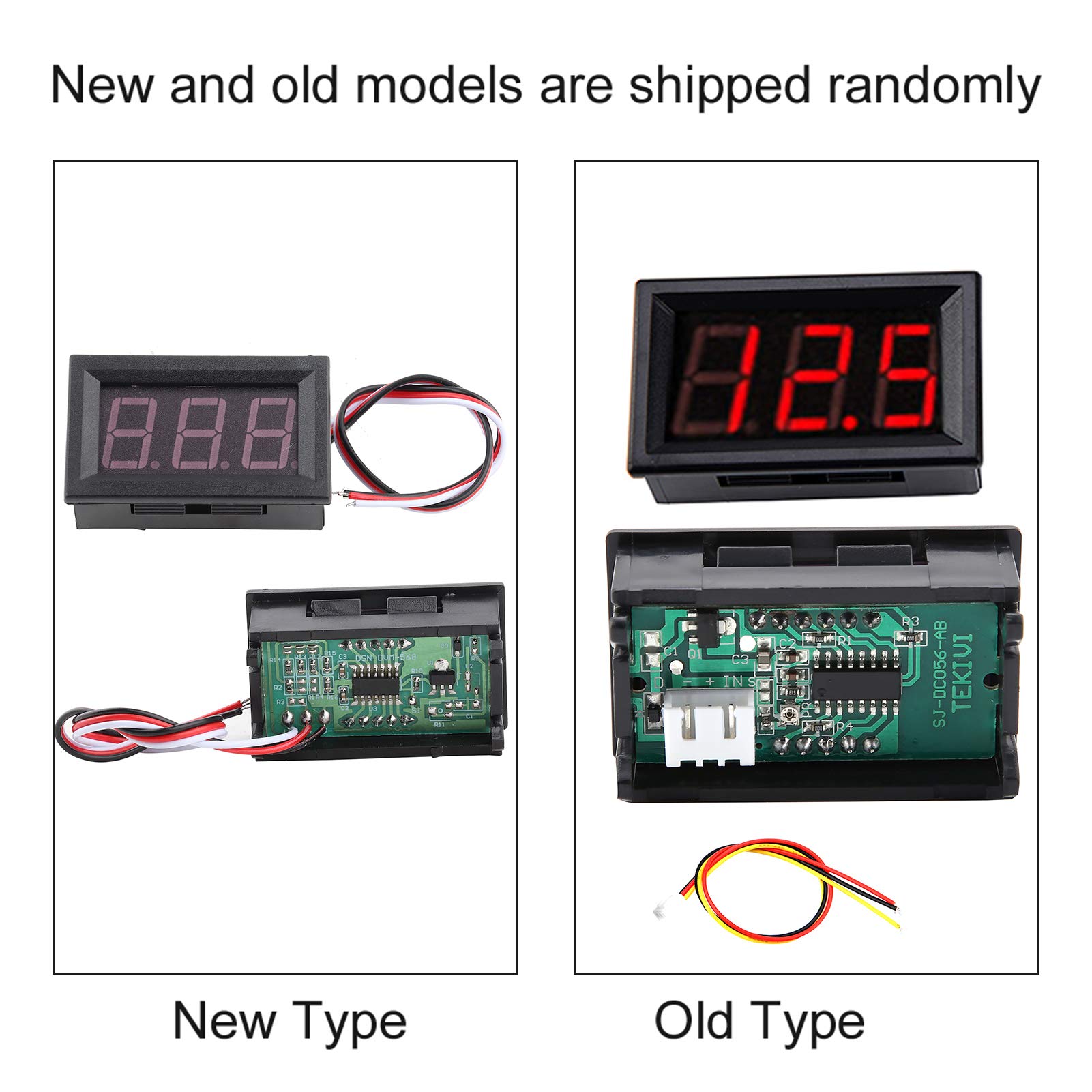 Digitale voltmeter, 0,56 3-draads digitale LED-minivoltmeter