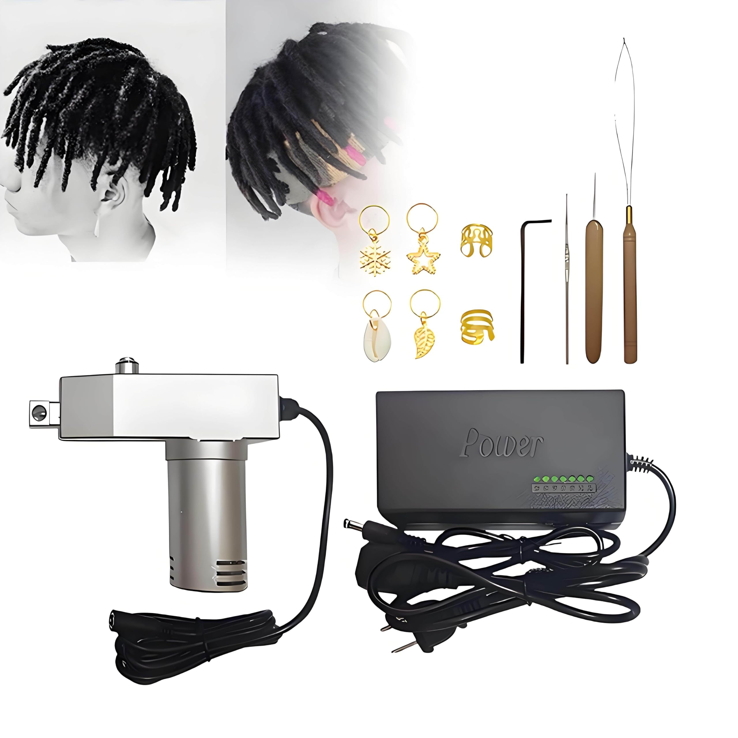 Dread Locking Tool Machine,Astanowa maszyna do szydełkowania,Maquina De Dreadloc,Automatic Bing,6 głowice zastępcze