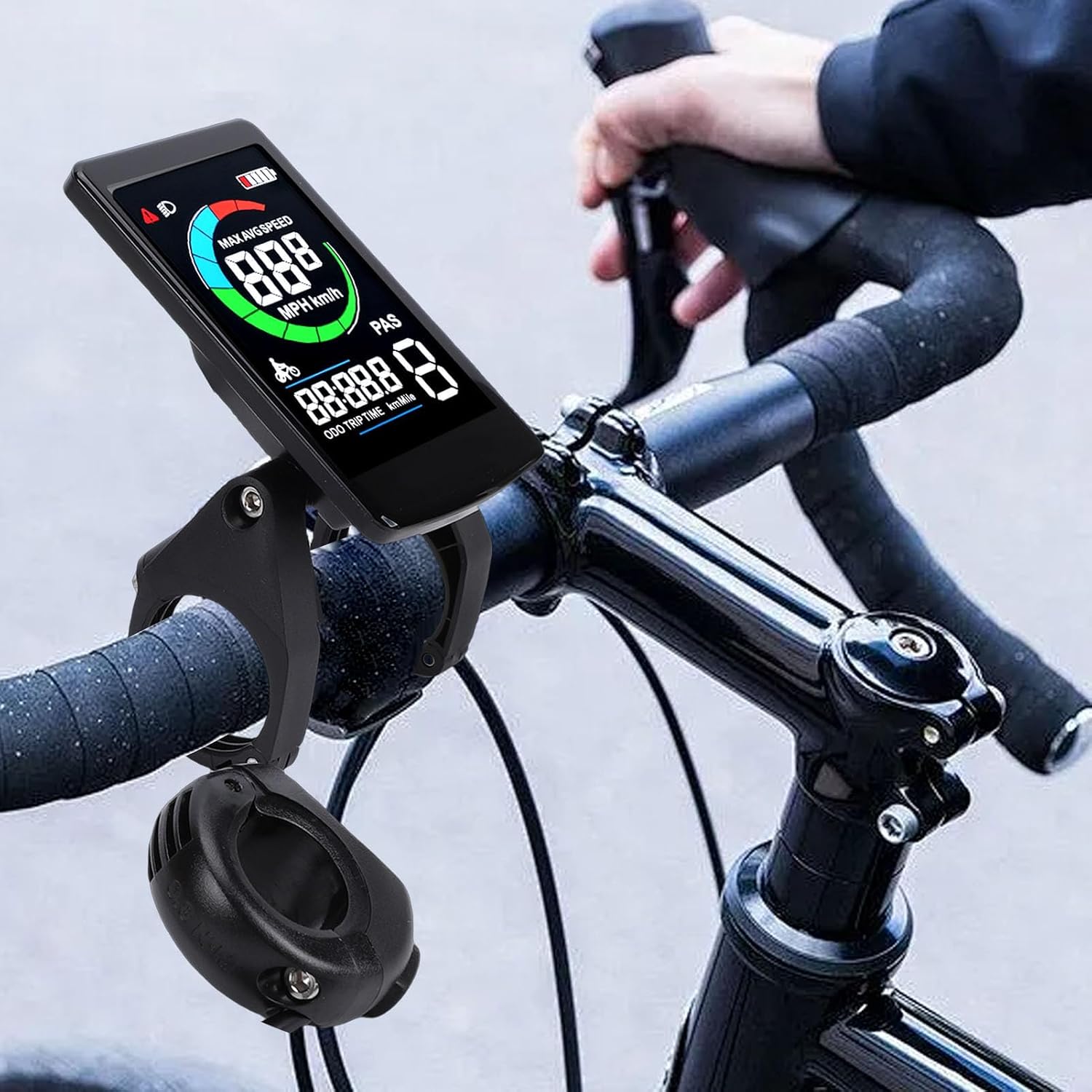 RiToEasysports Bike Speedometer, ABS Water Proof Electric Bike Control Panel Screen with 5 Pin Connector for G340 G320 Mid Motor