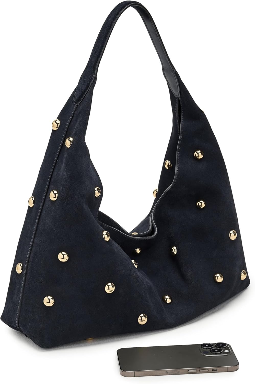 Madewell Women's The Mylie Shoulder Bag in Studded Suede - Image 4