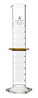 Vista 7 de EISCO Cilindro graduado, 1.7 fl oz - ASTM, tolerancia clase A ±0.0.8 fl oz - Collar protector, base hexagonal - Graduaciones blancas - Vidrio