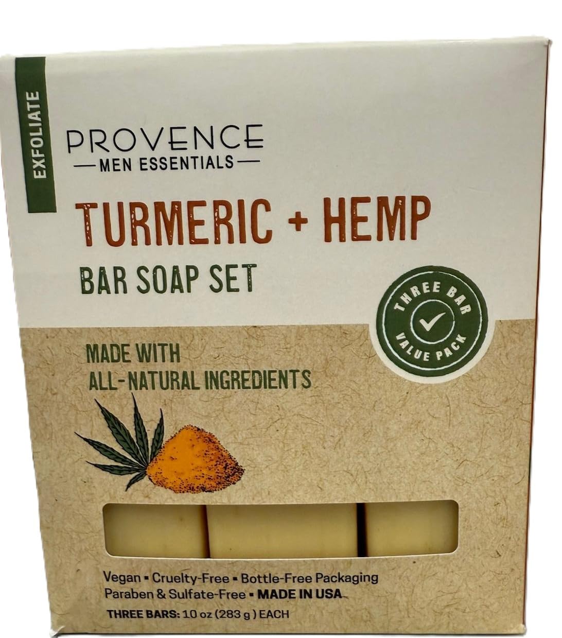 Turmeric + Hemp Bar Soap Set