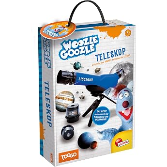 Lisciani - Woozle Goozle Telescope for Children from 8 Years - Astronomy Learning Toy with Zoom x 20 x 30 x 40 - Observation 