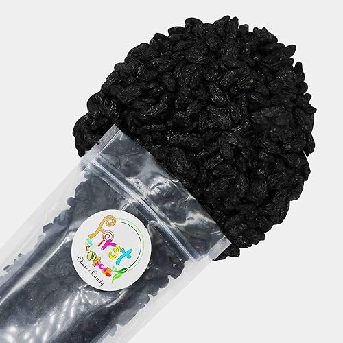 FirstChoiceCandy Grandes bocadillos de pasas sin semillas jumbo (negro, 5 libras)