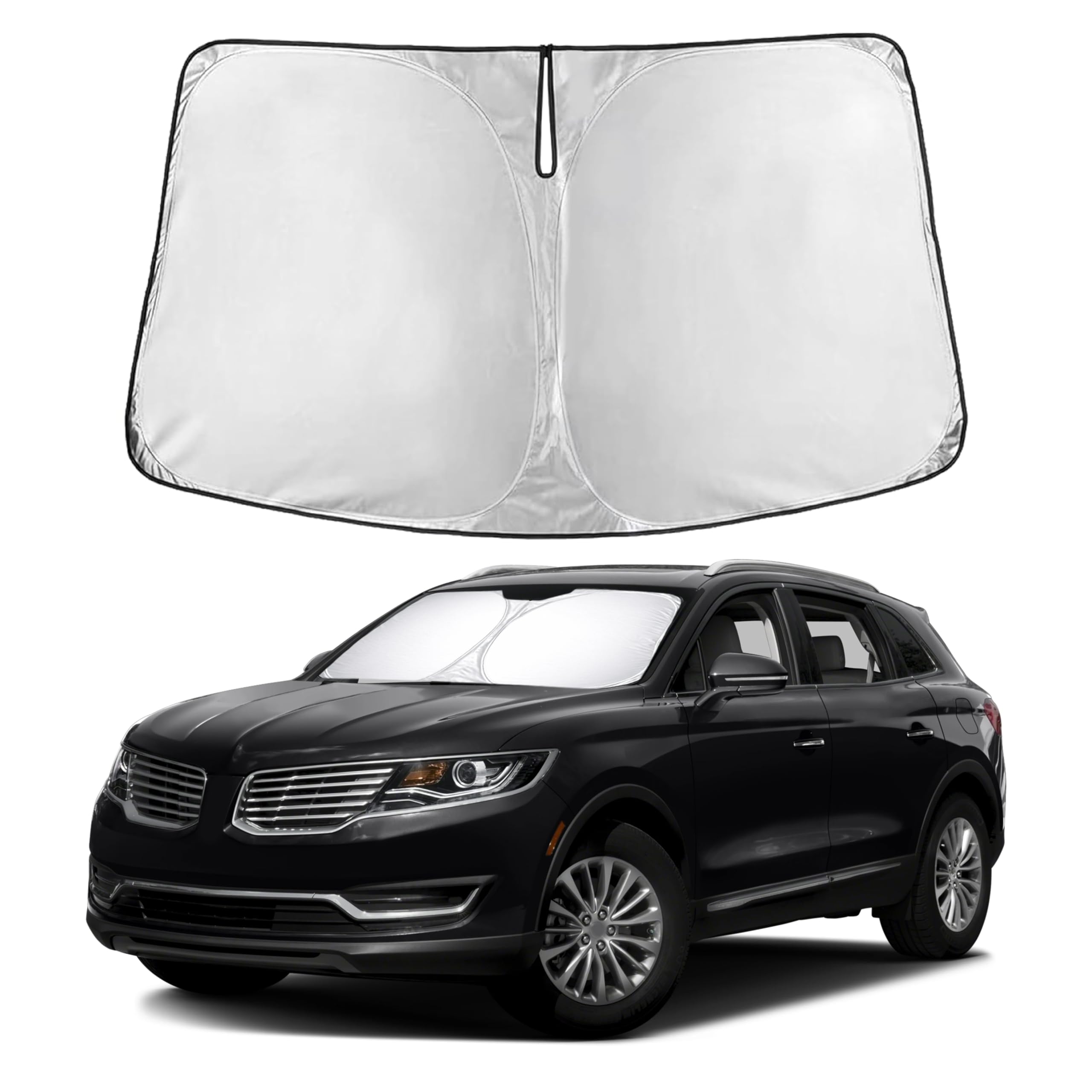 EcoNour Windshield Sunshade Compatible for Lincoln MKX 2016–2019 2020 2021