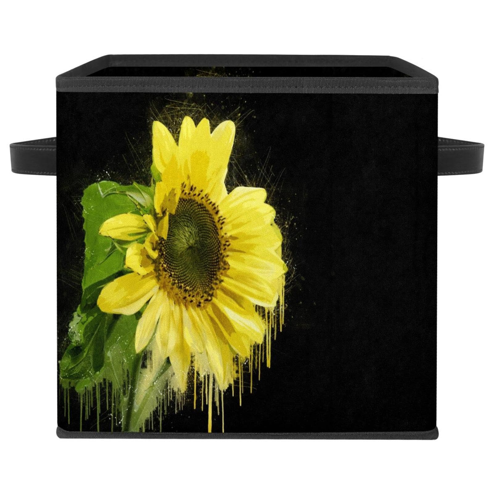 Boîte de rangement en tissu cube pliable pour vêtements livres et jouets