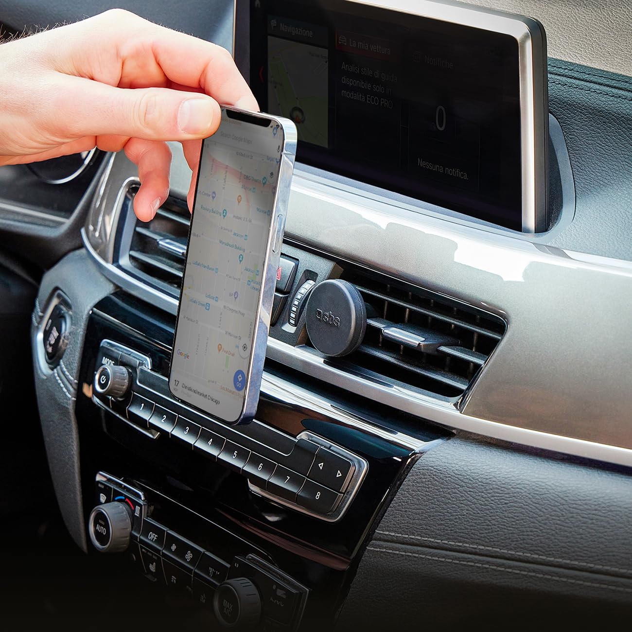 Supporto Magnetico Auto Ultra Sottile, Pieghevole 270° In Metallo, Per Parabrezza E Cruscotto, Antiurto, Elegante, Per Telefono E Navigatore