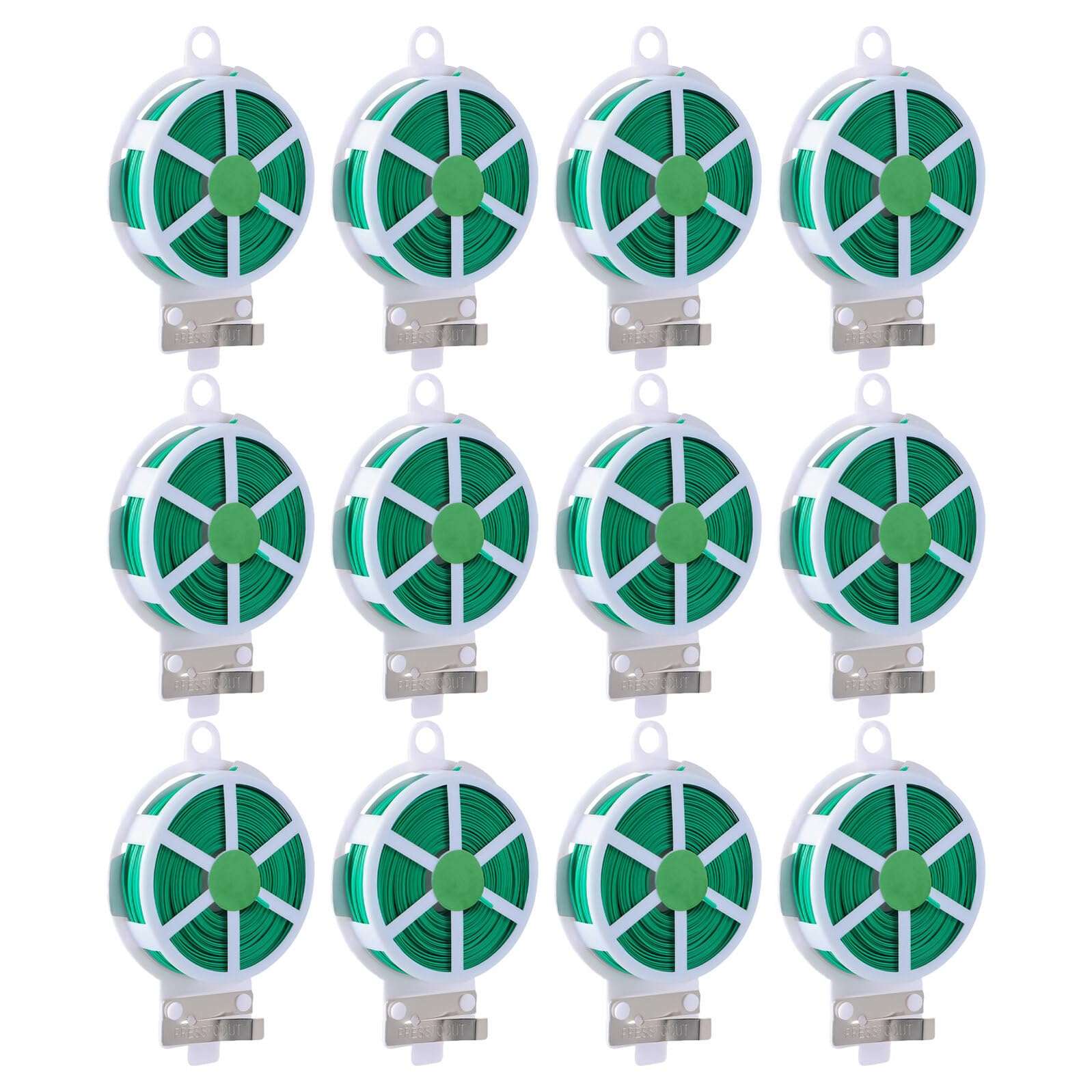 Kisangel 12 Rollen Gartenbinder Draht Pflanzenbinder Für Die Landschaftsgestaltung Im Freien Drahtbrot Drehbinder Gartenseilbinder Pflanzen Pflanzenwickel Kabelbinder