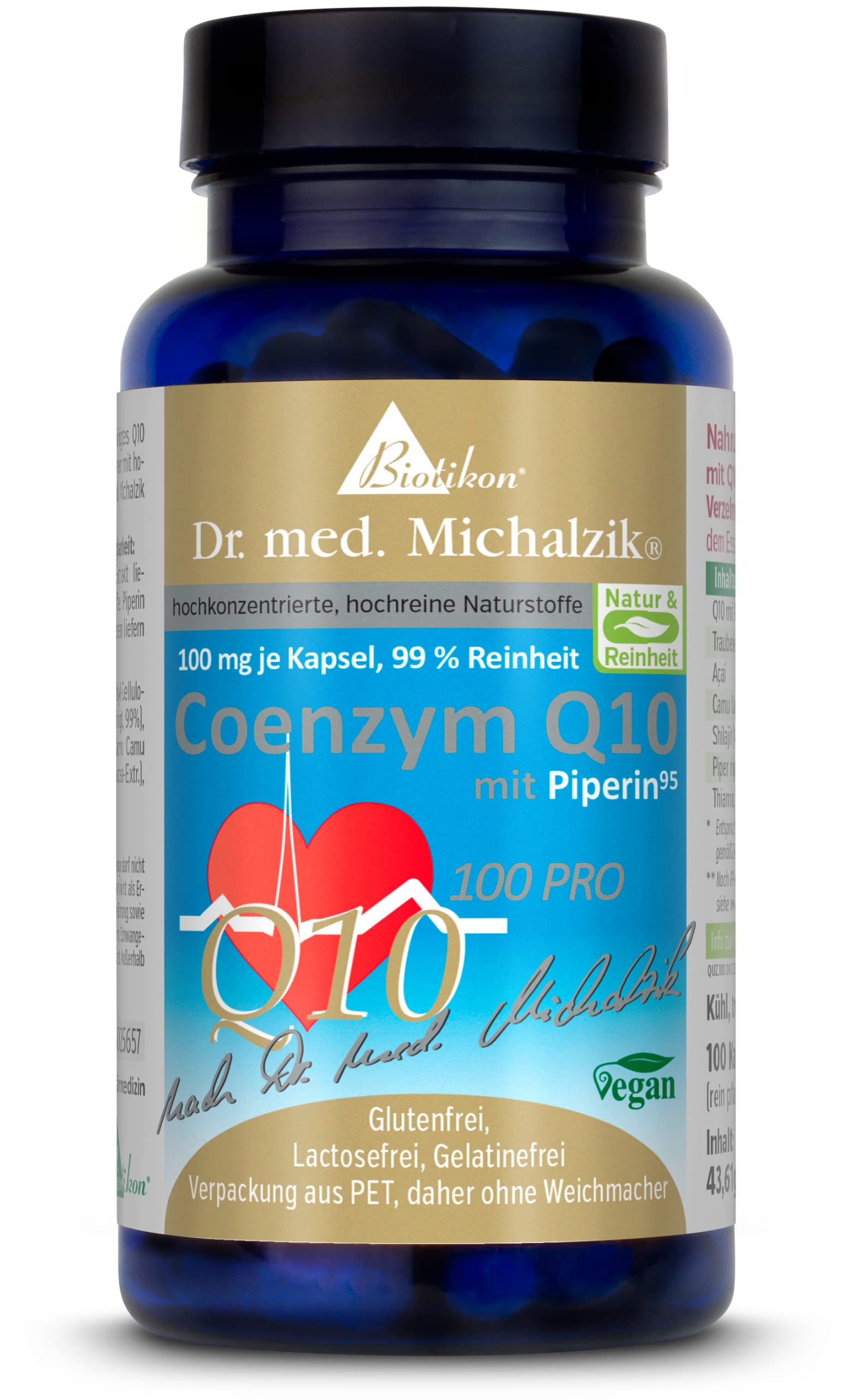 Coenzyme Q10 sans additifs BIOTIKON solution fatigue et baisse d'énergie