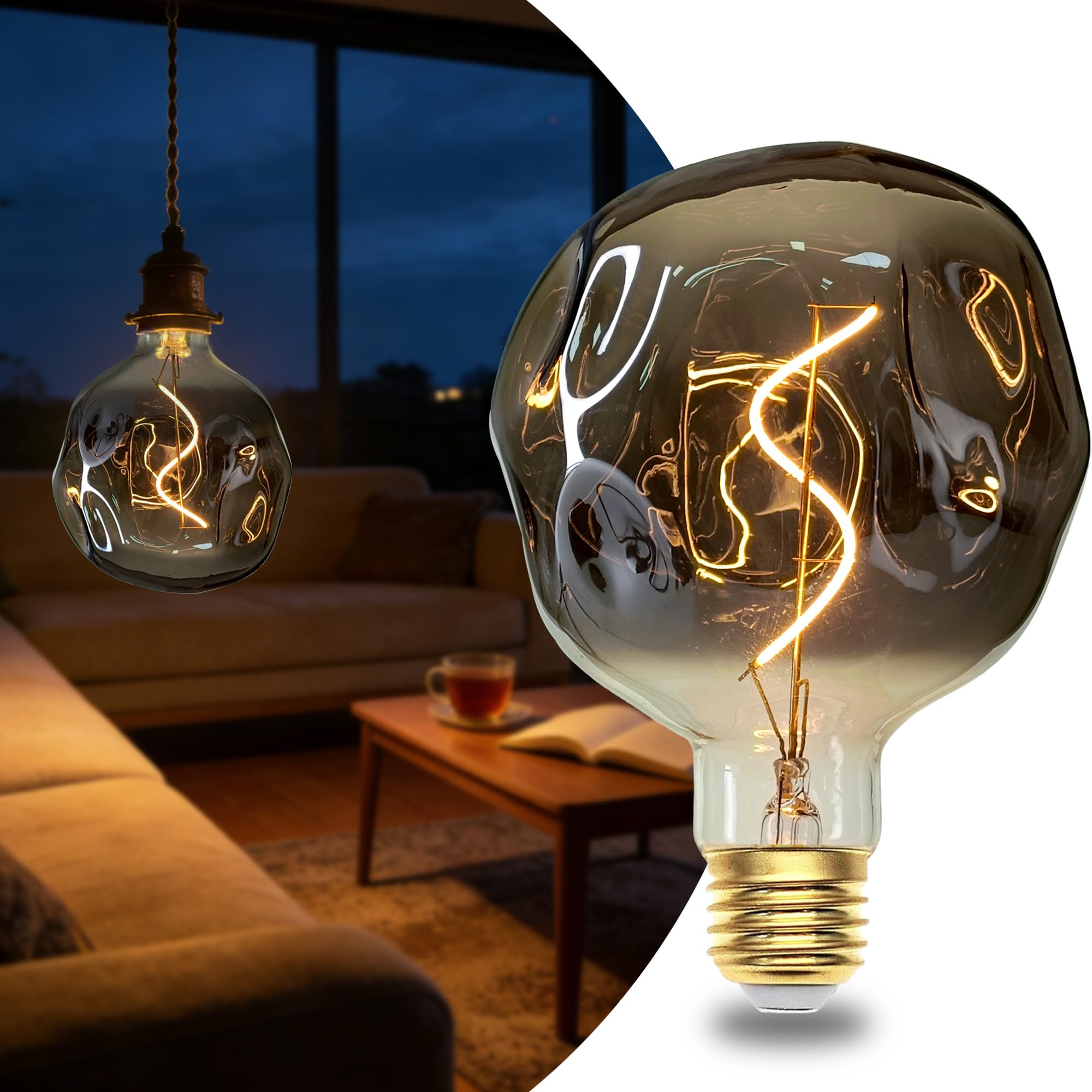 SUYGUAR E27 LED Vintage Glühbirne, Edison Vintage Glühbirne