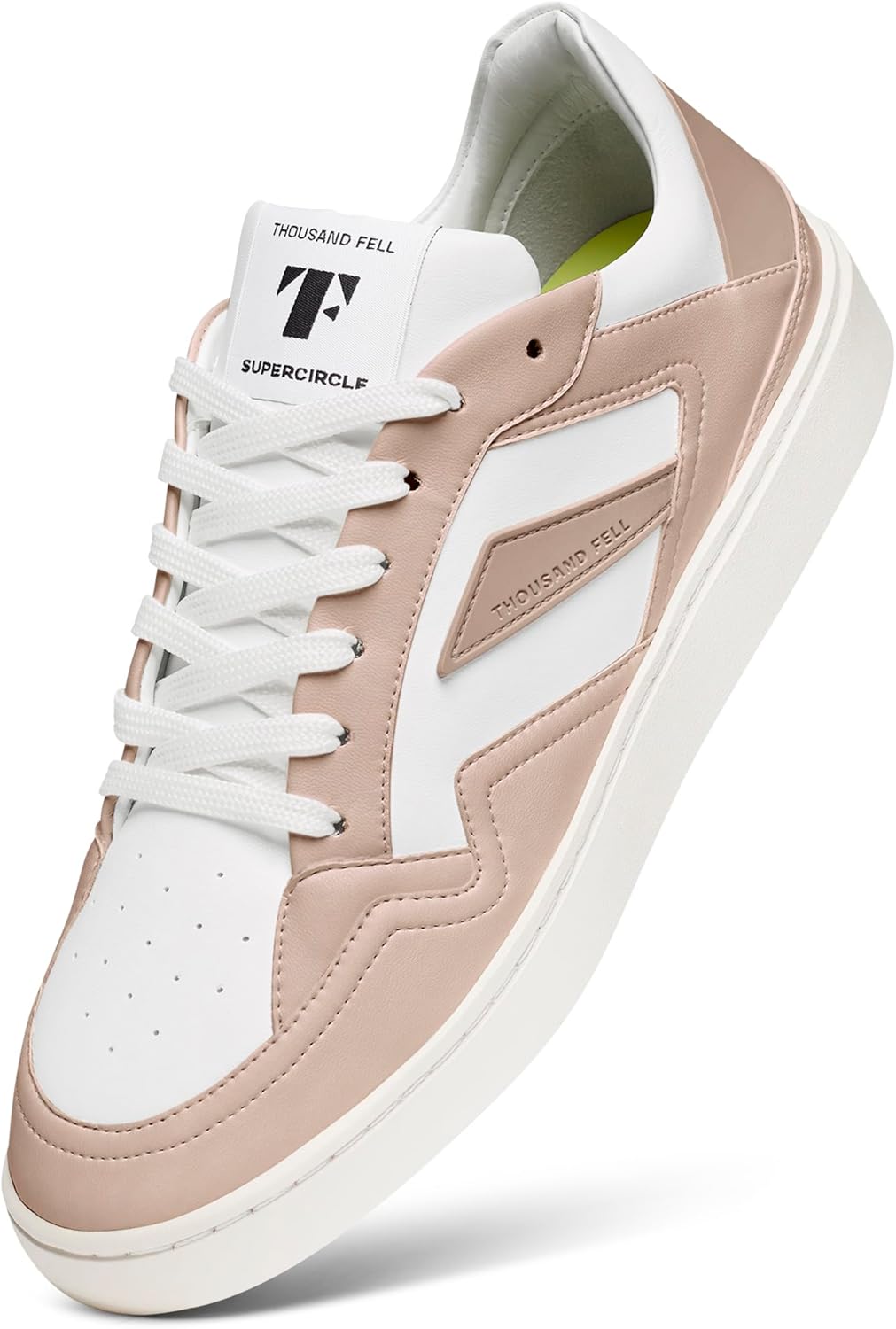 Thousand Fell Women’s Court Sneakers – Sustainable Vegan Bio-Leather Made from Recycled Materials – Water & Stain Resistant, Recyclable Everyday Shoes