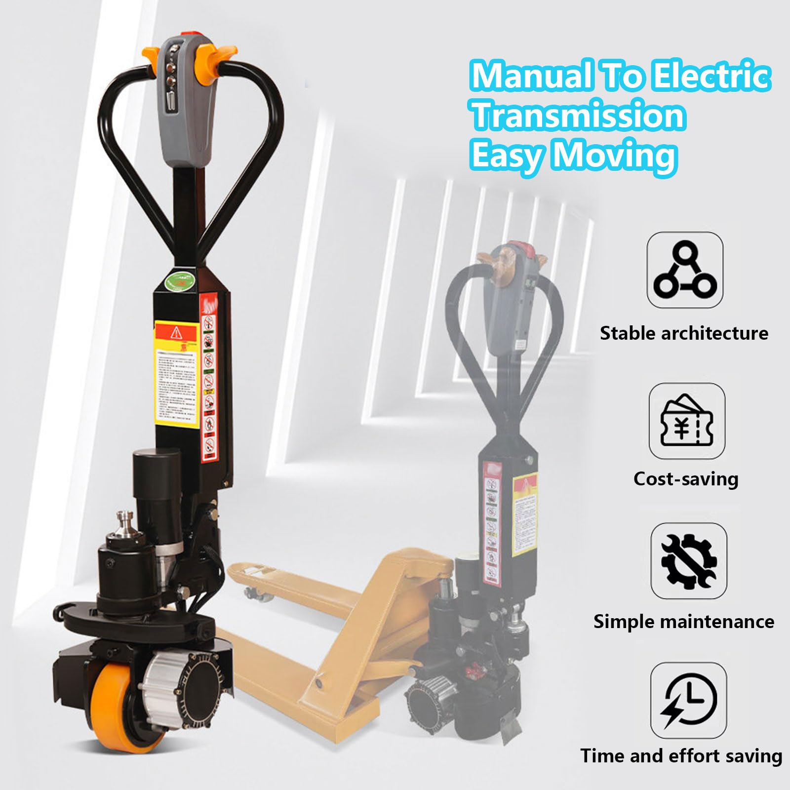 Kit De Conversion pour Transpalette Électrique, Tige Hydraulique Intégrée Puissance Élevée De 48 V Et 1 000 W Commande Facile pour La Manutention Et Le Levage en Hauteur
