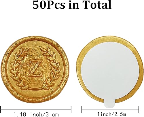 Miniatura 248 de 50 calcomanías adhesivas de cera con letra F, hechas a mano, sin necesidad de sellar, rasgar y usar calcomanías de cera para invitaciones de boda