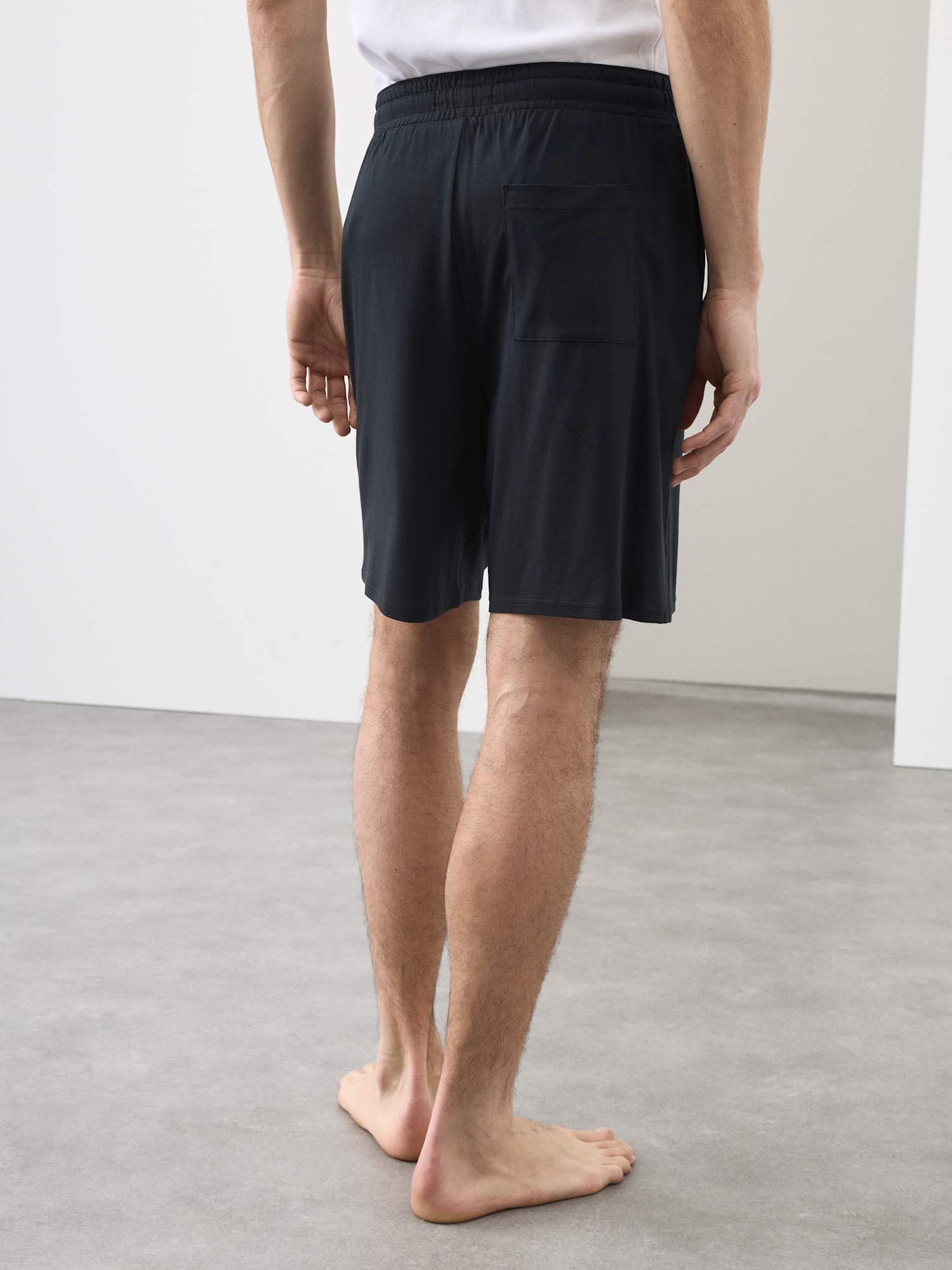 Marks & Spencer Short de Pyjama Homme en Coton Supima® Modal, Taille à Cordon, avec Poches