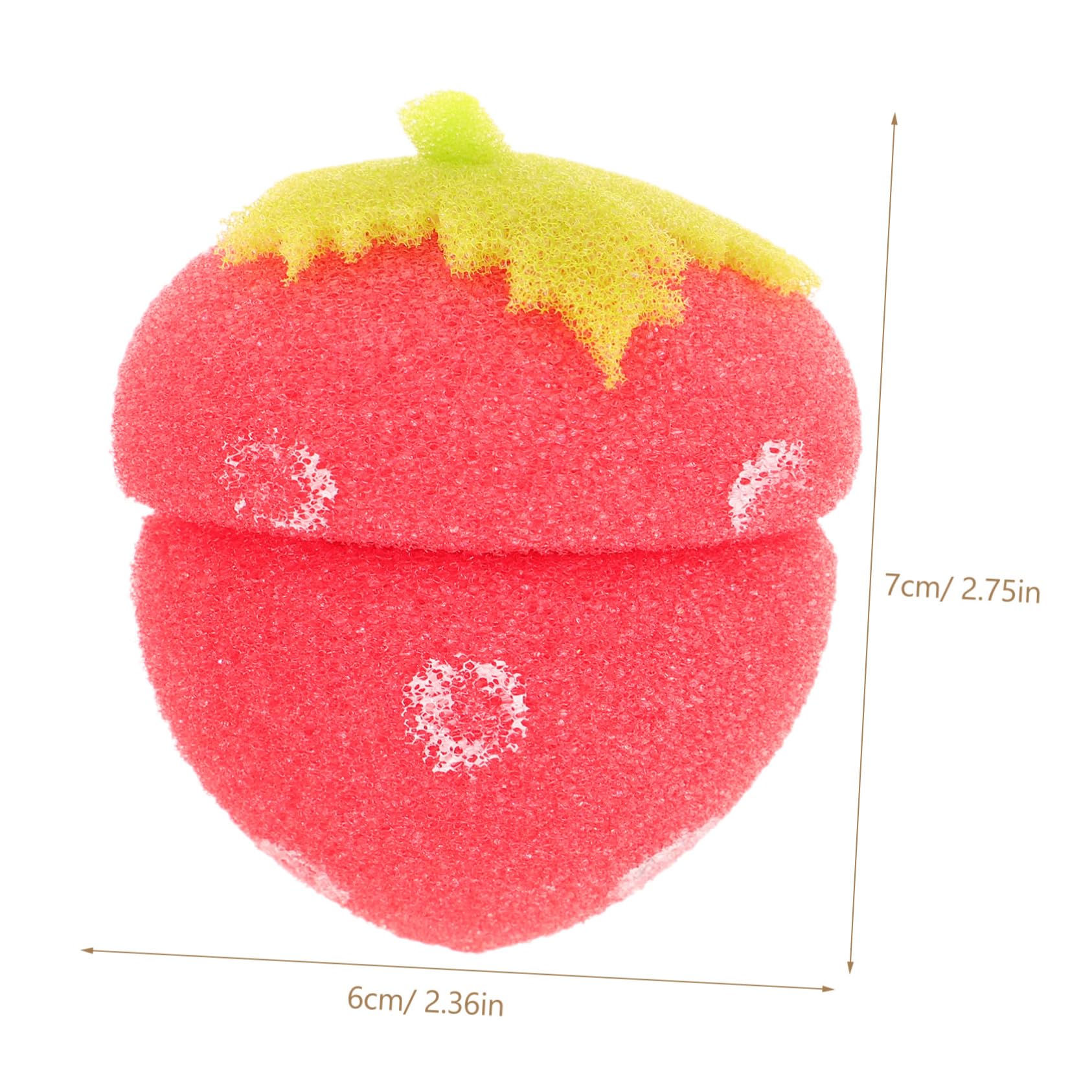 Gogogmee 12Pcs Strawberry Shaped Sponge Hair Curlers Set Rollers for Natural Curls for Overnight Styling Soft Hair Styling Tools Red Sponge Curlers