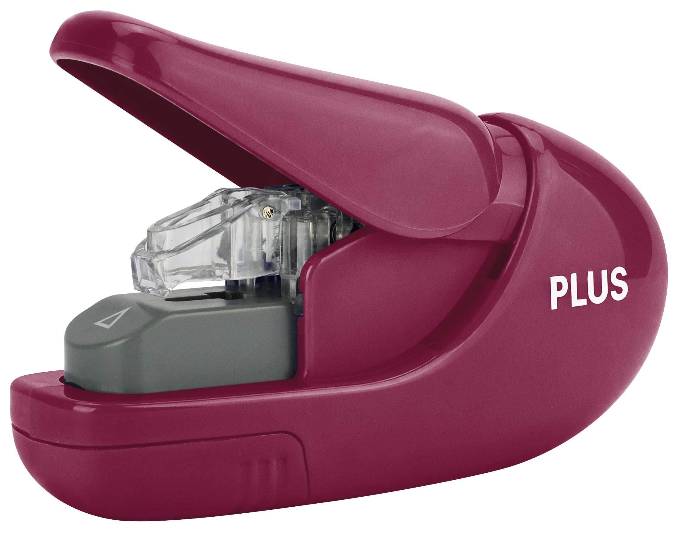 Plus, Staple Free Stapler, Paper Clinch, 5 Sheet stapling Capacity, Japanese stapling Technology, Wine