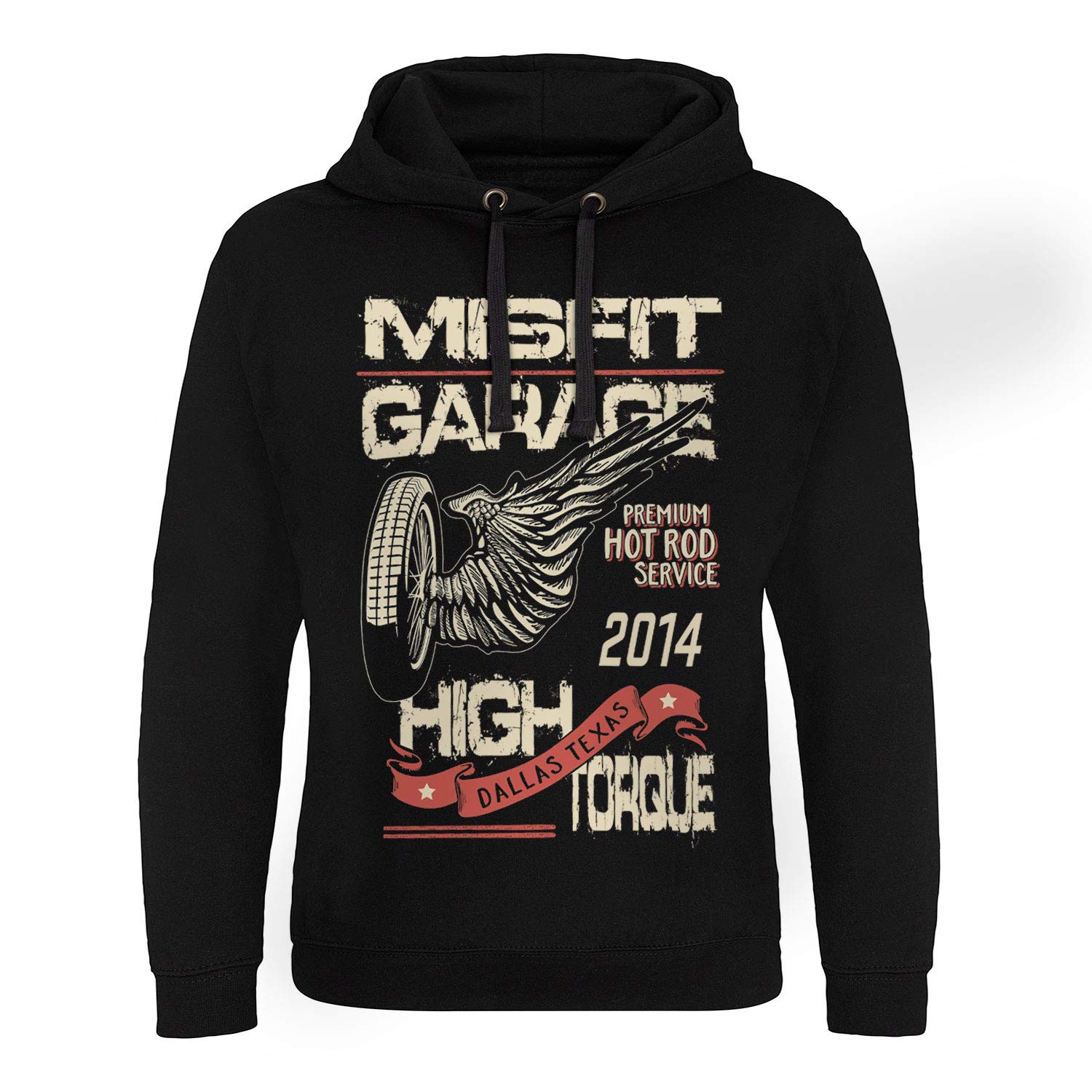 Misfit GarageOfficially Licensed High Torque Epic Hoodie (Black), Small