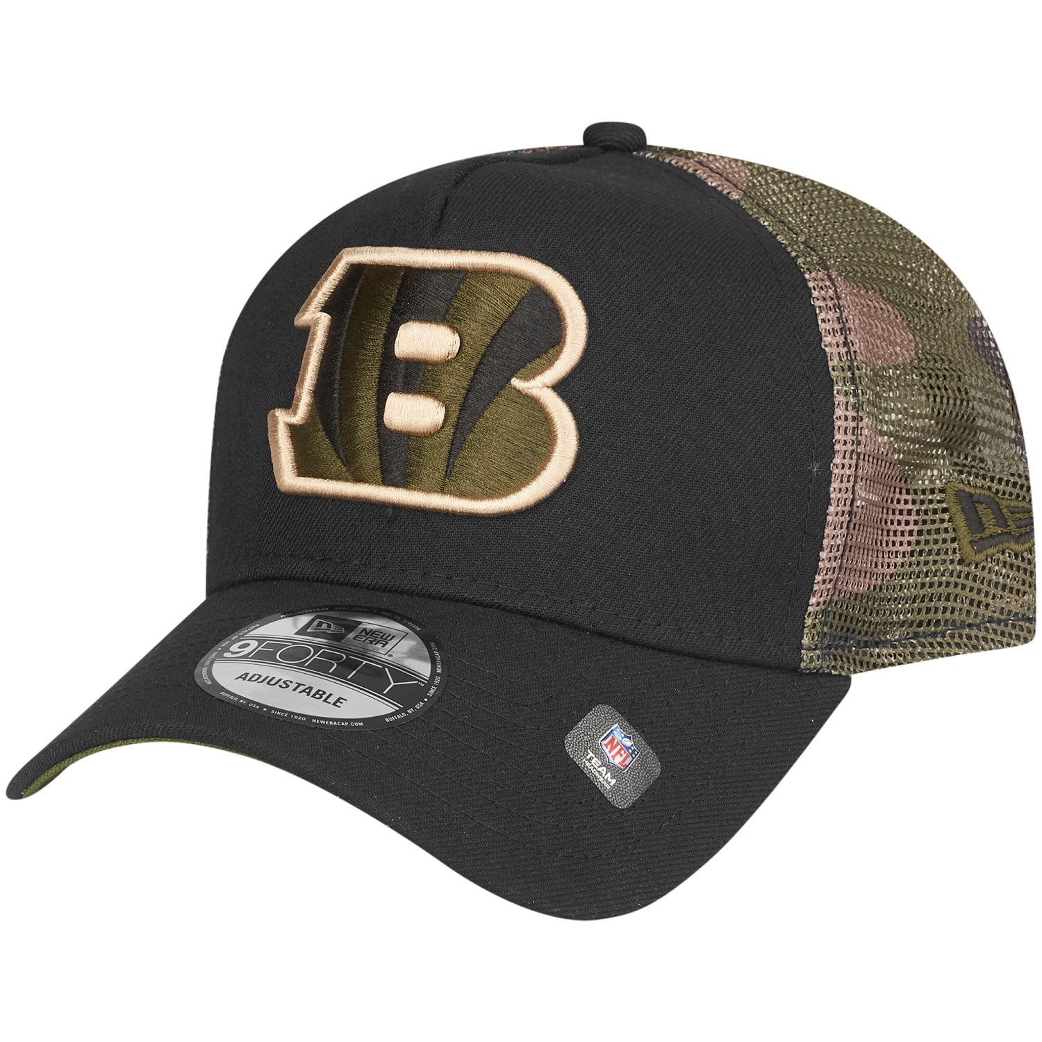 New Era Snapback Trucker Cap - Cincinnati Bengals Wood camo - One Size
