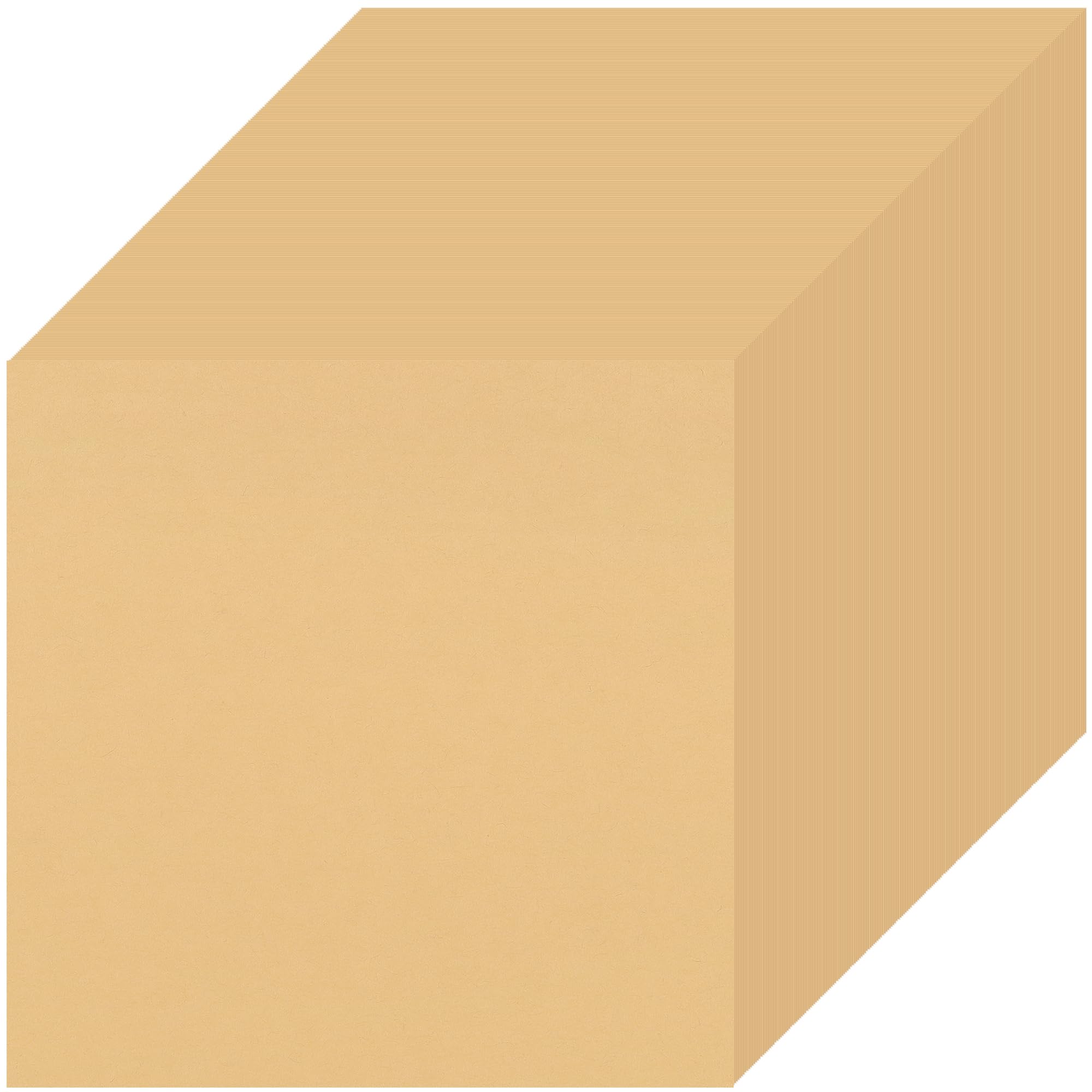 15×15cm Kraft Brown Origami Paper 200 Sheets 80gsm Double Sided — image 1