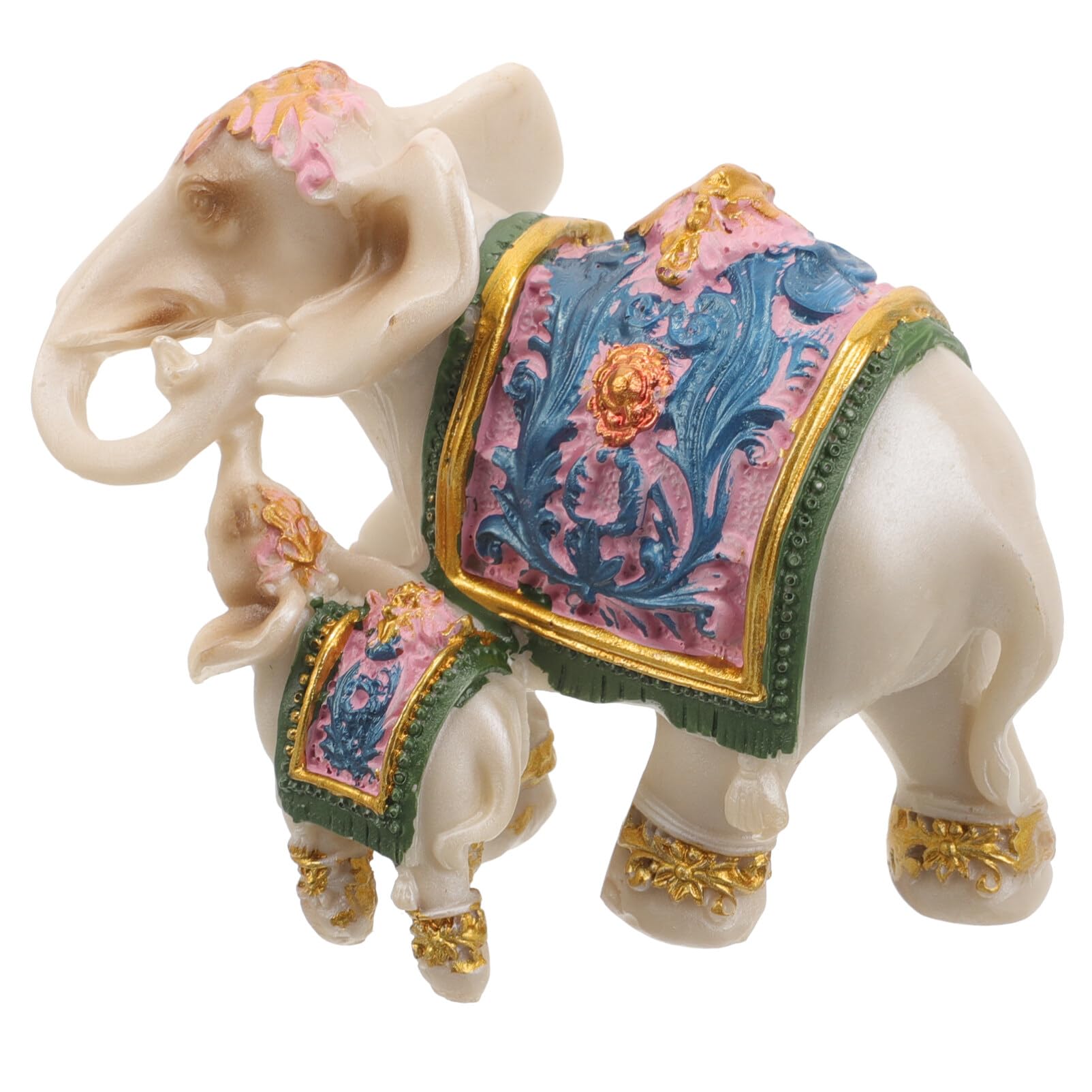 Amazon.co.jp: HOMSFOU 象7彫像7樹脂7幸運7幸運7象7彫刻7と7