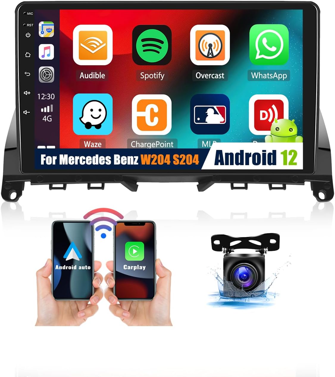 Autoradio Android 2 Din 9 Pollici Per Toyota Avensis T27 2008-2015 - 2G+64G, Wireless Carplay, GPS, WiFi, Bluetooth, Telecamera Posteriore - 5
