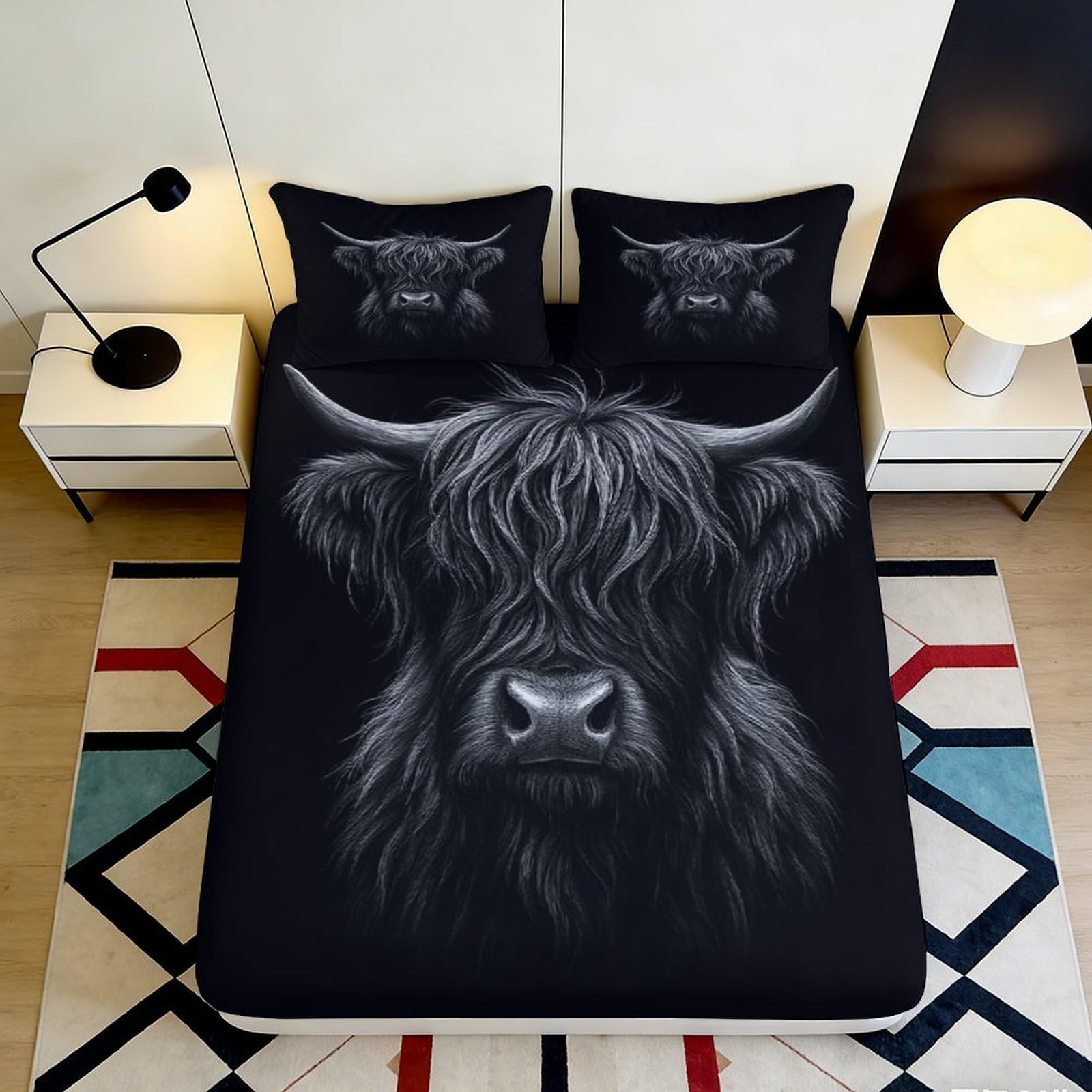 3D Printed Sloth Fitted Sheet Microfiber Deep Pocket Non-Slip Bedroom Bedding Elastic Hem Full Wrap Mattress Fitted Cover Washable 180x200x25cm