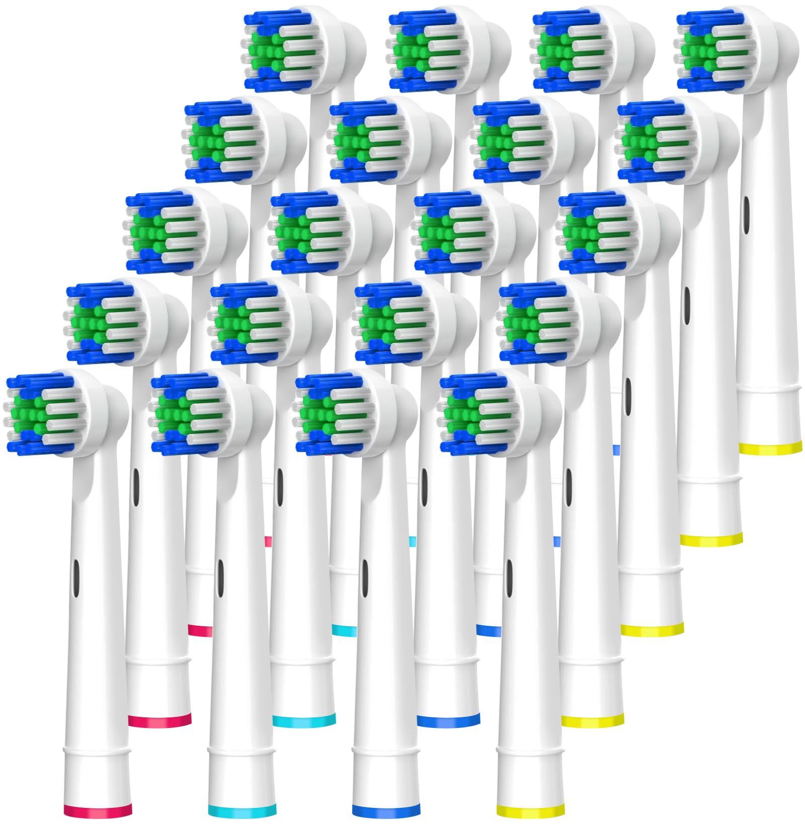 FIRIK Electric Toothbrush Replacement Heads 20 Pcs Compatible with Oral B Braun Professional Brush Heads for Oral B