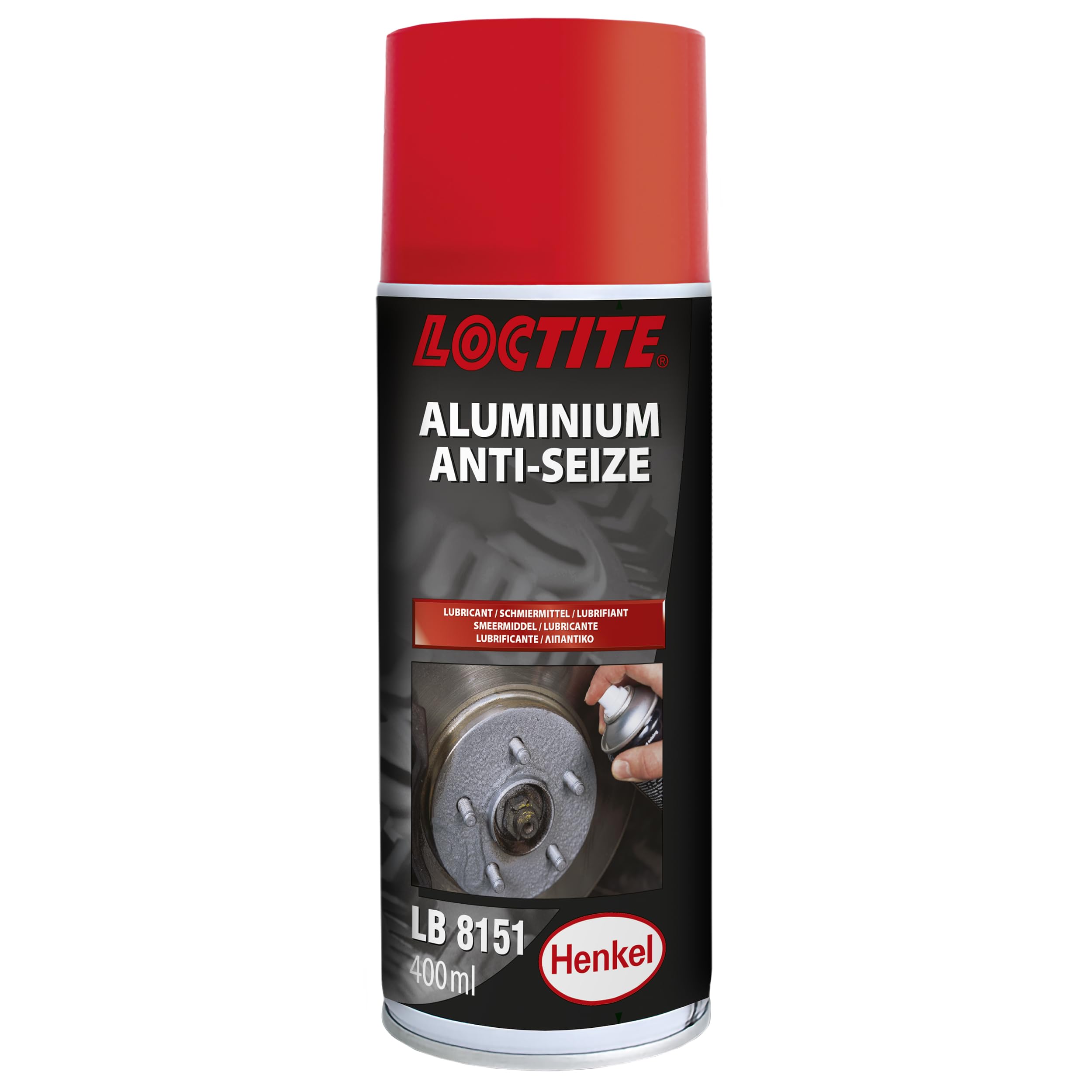 LOCTITE LB 8151, Spray antigrippante per alluminio, Lubrificante spray per utilizzi gravosi, Antigrippante con alta resistenza termica, 1 flacone da 400ml