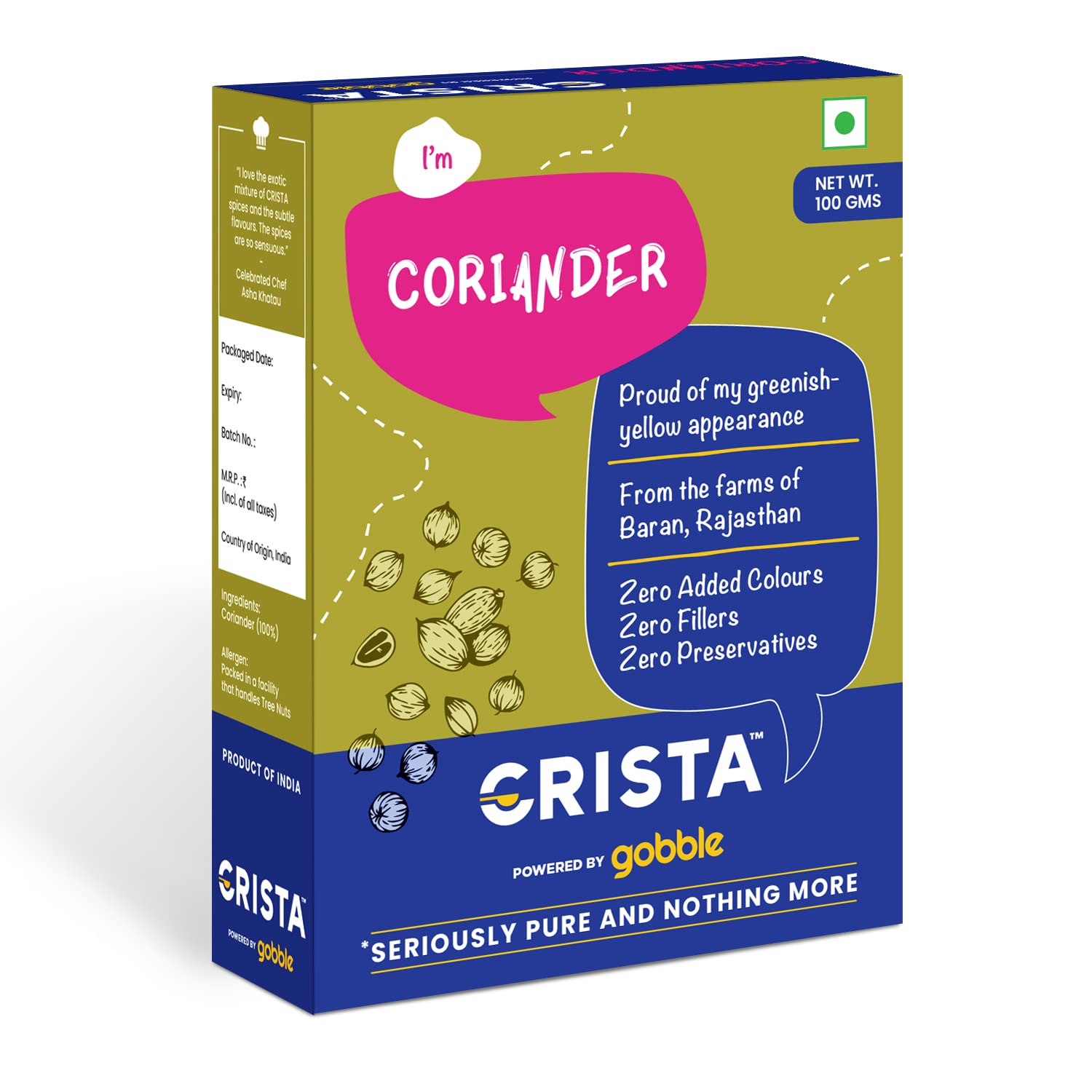 See full amazon price history chart for CRISTA Whole Coriander | Pure Dhania | Dhaniya | Zero added Colours, Fillers, Additives & Preservatives | Natural, Dried & Aromatic | Farm Fresh | 100 gms CRISTA Whole Coriander | Pure Dhania | Dhaniya | Zero added Colours, Fillers, Additives & Preservatives | Natural, Dried & Aromatic | Farm Fresh | 100 gms (B09Z6QDQJ7) Amazon Price History, Amazon Price Tracker