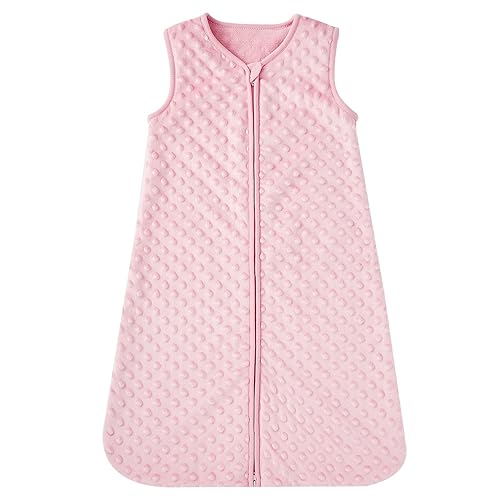 DaysU Saco de dormir para bebé con puntos calmantes TOG 2.5, manta sin mangas para bebé de 12 a 18 meses con cremallera de 2 vías, saco de dormir de