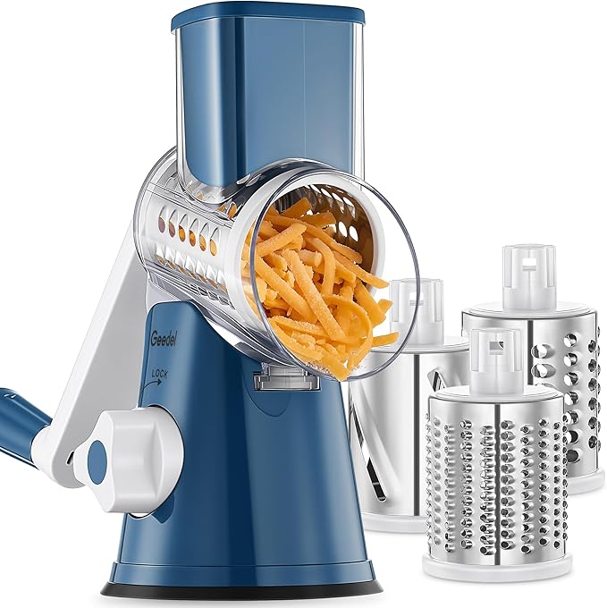 Geedel Rotary Cheese Grater Hand Crank, Chees...