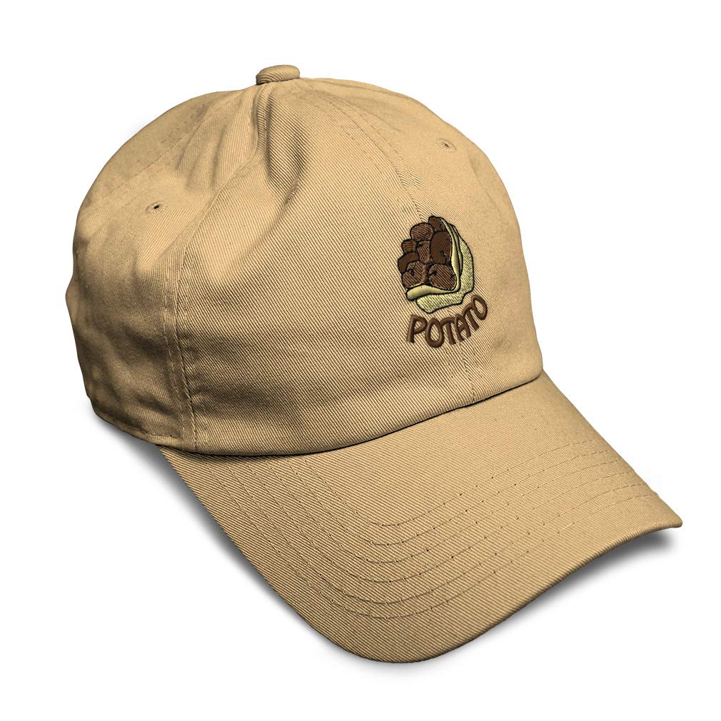 Speedy ProsSoft Baseball Cap Potato Sack Embroidery Vegetables Potato Twill Cotton Dad Hats for Men & Women