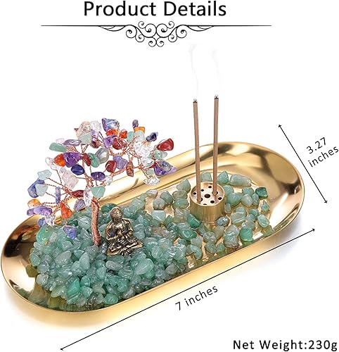 Miniatura 9 de Jovivi Paquete  2 artículos de geoda de amatista natural cruda amatista racimos + piedra de cristal curativo de amatista árbol del dinero, juego de
